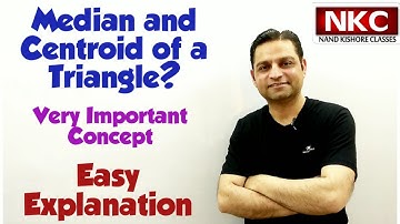 What is Median and Centroid of a Triangle? Basic concepts of geometry