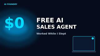 I Built a Free Al Sales Agent - And It Worked While I Slept