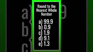 Rounding to the Nearest Whole Number Practice 1 #maths #numberskills #mathematics #mathdrills