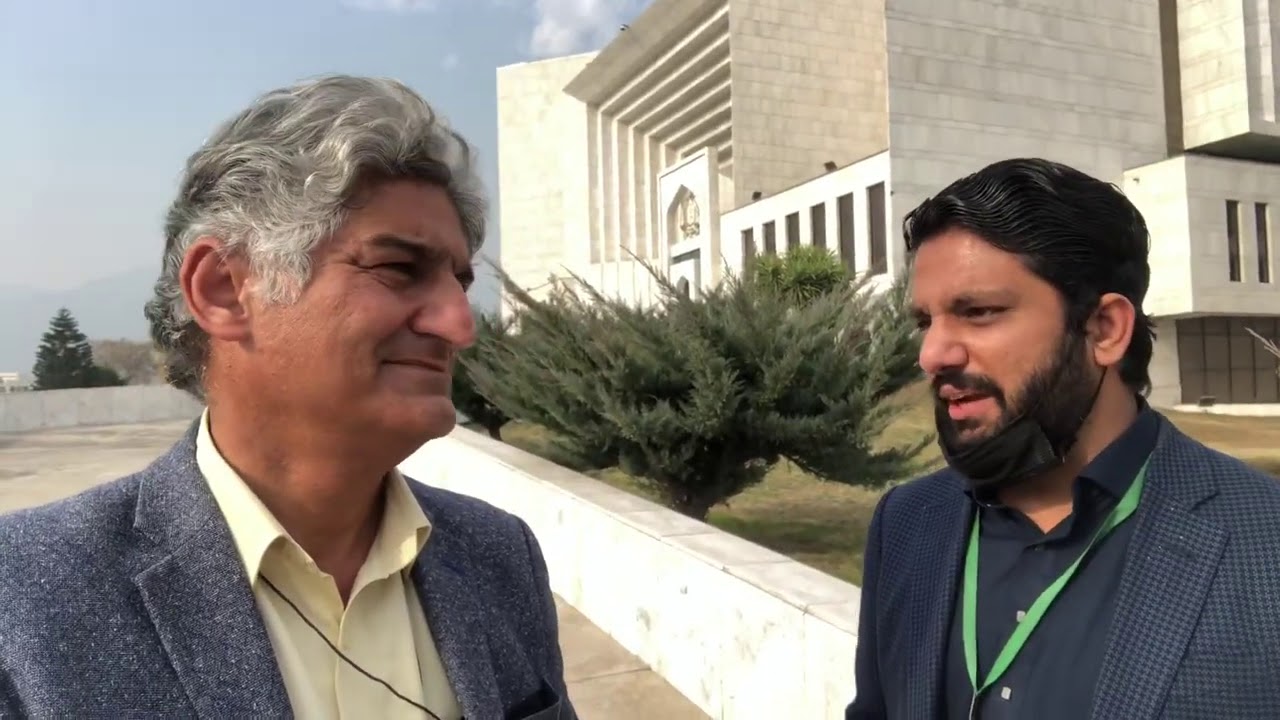 Salman Naeem interview with Anchor Matiullah Jan at Supreme Court of Pakistan