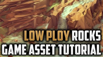 GAME ASSET TUTORIAL | How To Make Low Poly Rocks