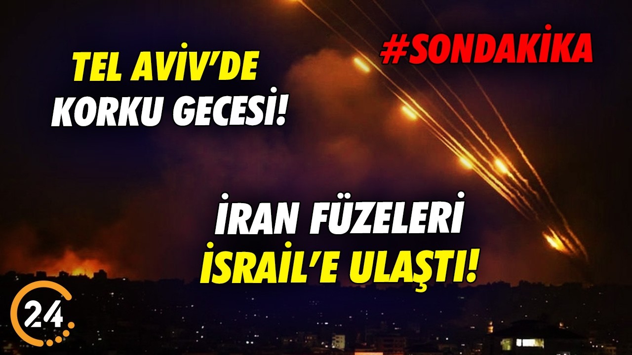 #SONDAKİKA Füzeleri İsrail'e Ulaştı! Tel Aviv'de Geceyi Bombalar ve Füzeler Aydınlattı!