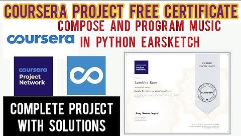 Coursera Free Certificate [Free Project] |Compose and Program Music in Python Earsketch Quiz Answers