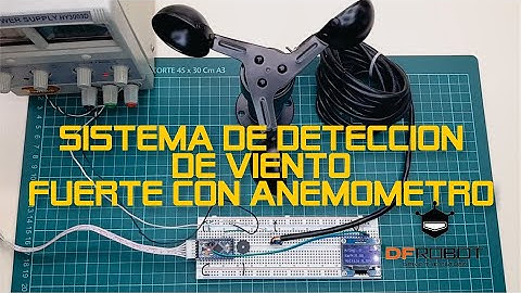💨 Sistema de detección viento fuerte con anemómetro JL-FS2 y arduino de DFRobot