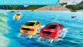 Crazy Water Surfing Car Race screenshot 1