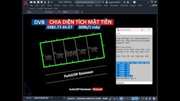 Lisp chia diện tích theo mặt tiền | Chia lô diện tích BĐS trong AutoCAD | DVB | AutoLISP Reviewer