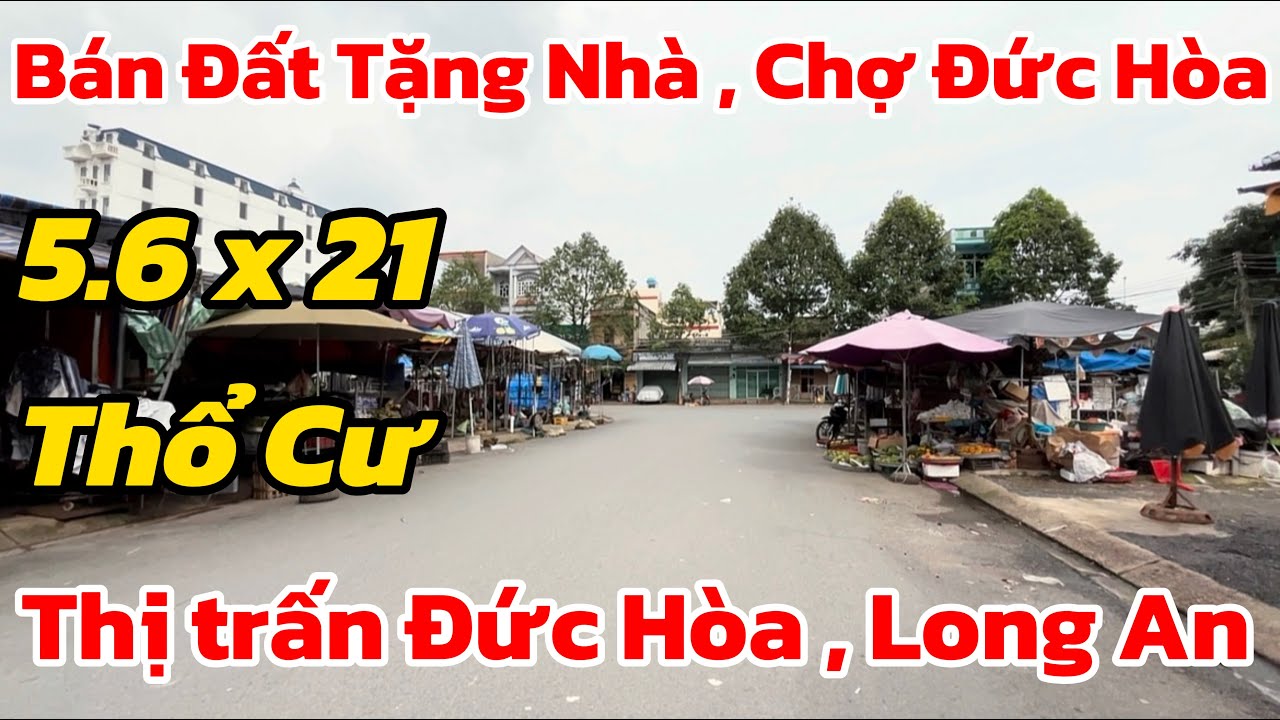 Bán đất tặng nhà . Ngay chợ Đức Hòa , Long An .