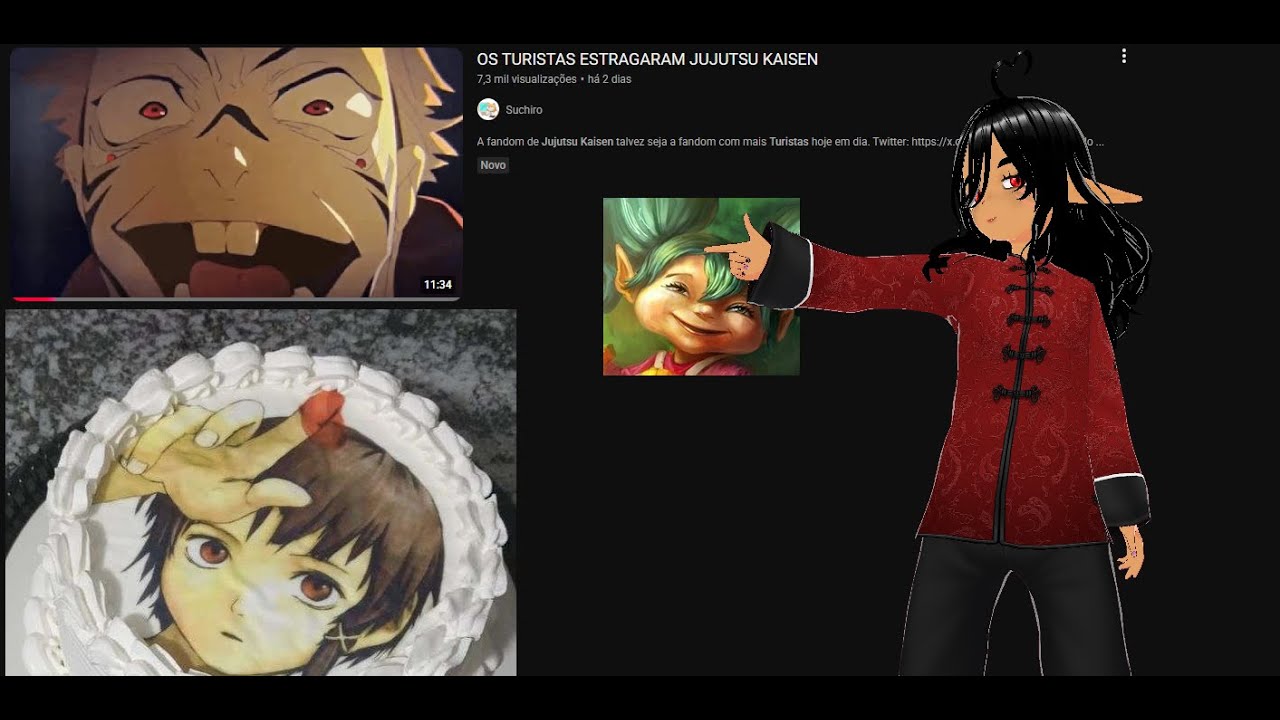 Vtuber reage a OS TURISTAS ESTRAGARAM JUJUTSU KAISEN
