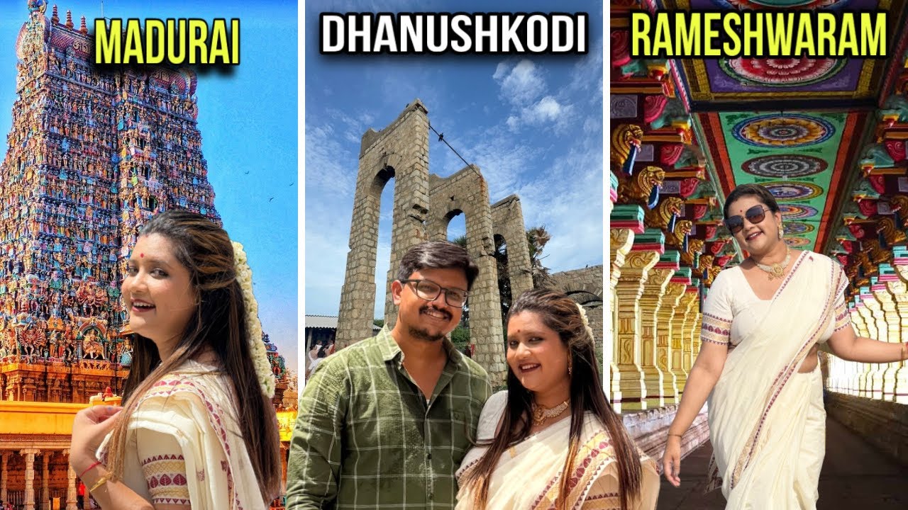 Madurai to Dhanushkodi & Rameshwaram | One Day Trip| Pamban Bridge The Beauty ❤️ 