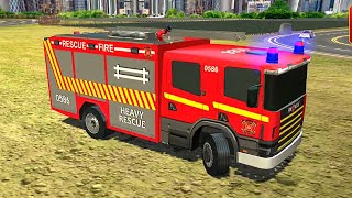 Xe Cứu Hỏa Biến Hình Robot Chữa Cháy Khẩn Cấp _  Firefighter Robot Transform Truck: Rescue Hero screenshot 5