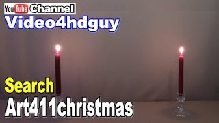 Christmas Music 2 Candles Holiday peaceful joyful | art411christmas™ art411candles™