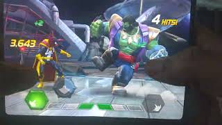 Google Pixel fold Inner screen game play of marvel contest of champions mcoc/multi tasking game play screenshot 4