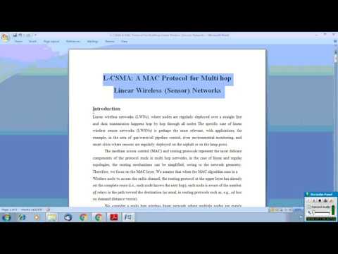 L-CSMA A MAC Protocol for Multihop Linear Wireless Sensor Networks