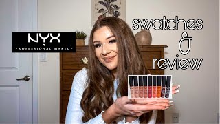 NYX Soft Matte Lip Creams | Swatches & Review