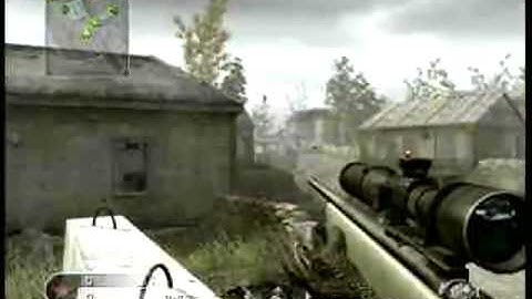 COD4 Across the map No Scope :)