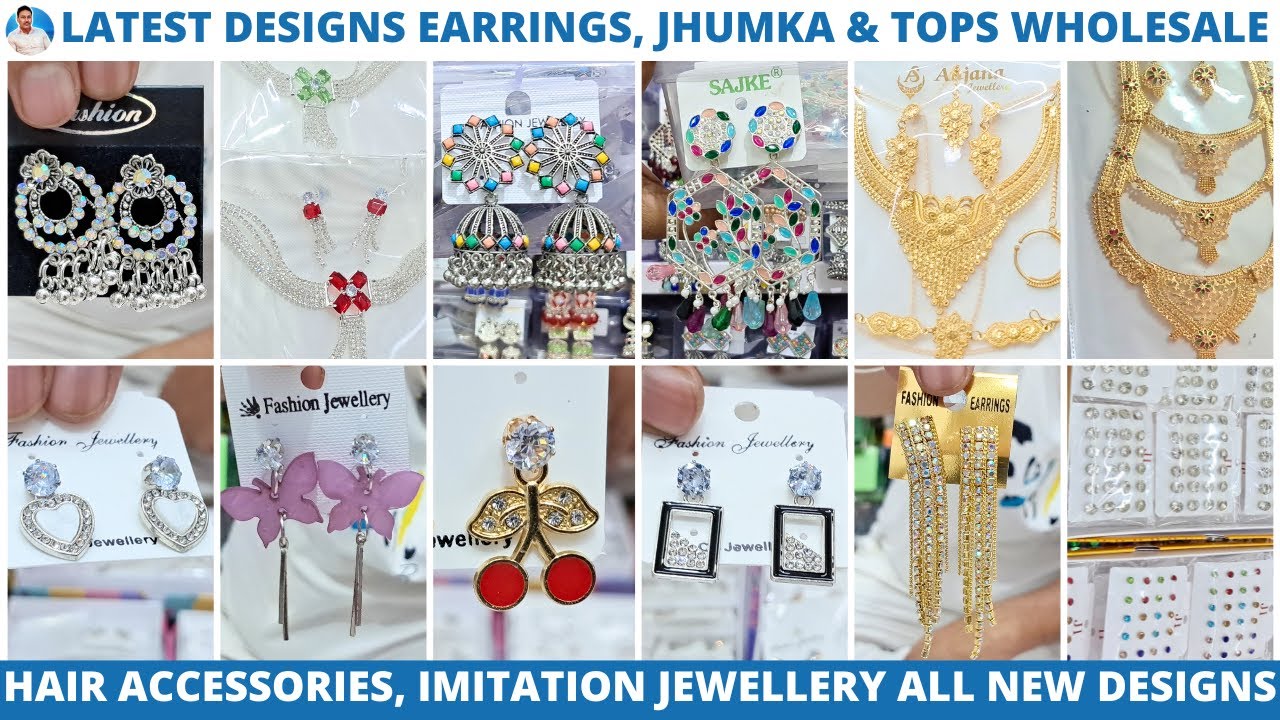 Unlimited Earrings, Jhumka & Tops Collection | Cheapest Wholesaler of Hair Accessories & Jewellery