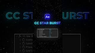 CC Star Burst Tutorial After Effects aftereffects #motiondesigner #aftereffectstutorial #videoeditor