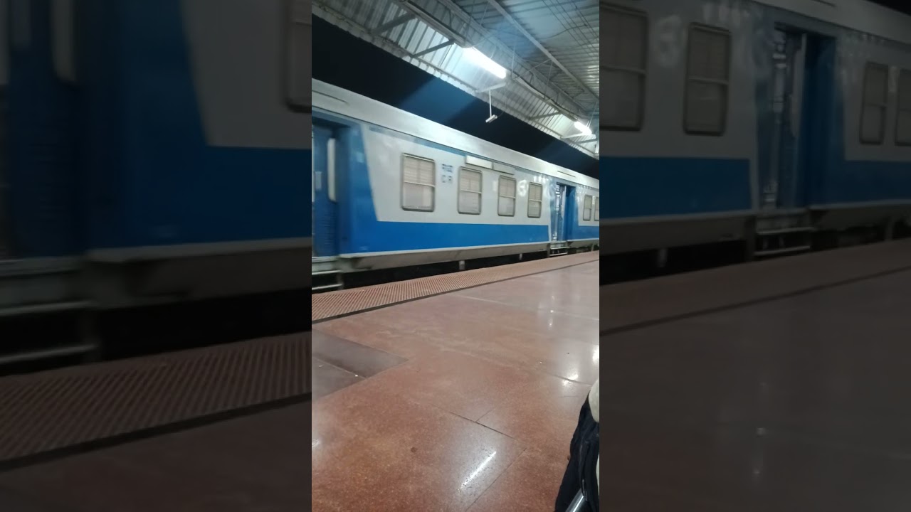 01381 Solapur - Wadi Demu Special Train Arriving At Kalaburagi Railway Station 🚉 