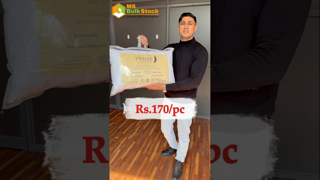 Direct Factory Best Micro Fiber Pillow Manufacturer in Panipat |MS Bulk Stock  