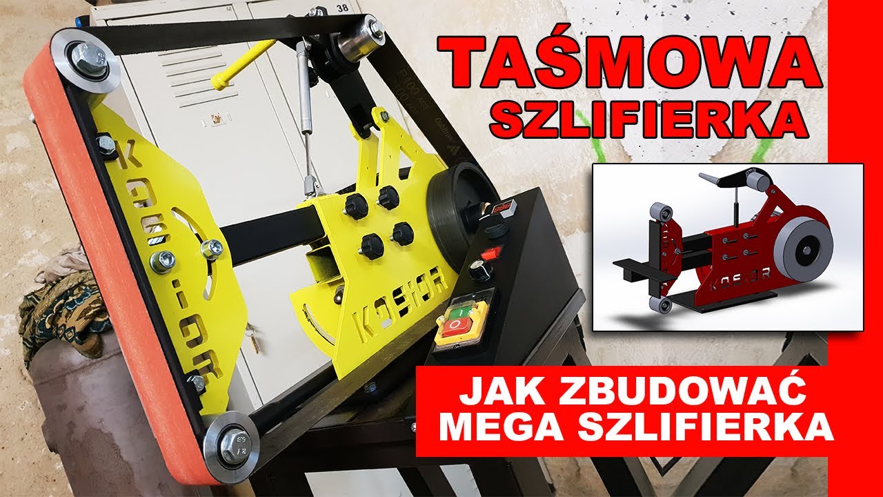 Jak zbudować szlifierkę taśmową? Budowa przez amatora ! Taśmówka na pas