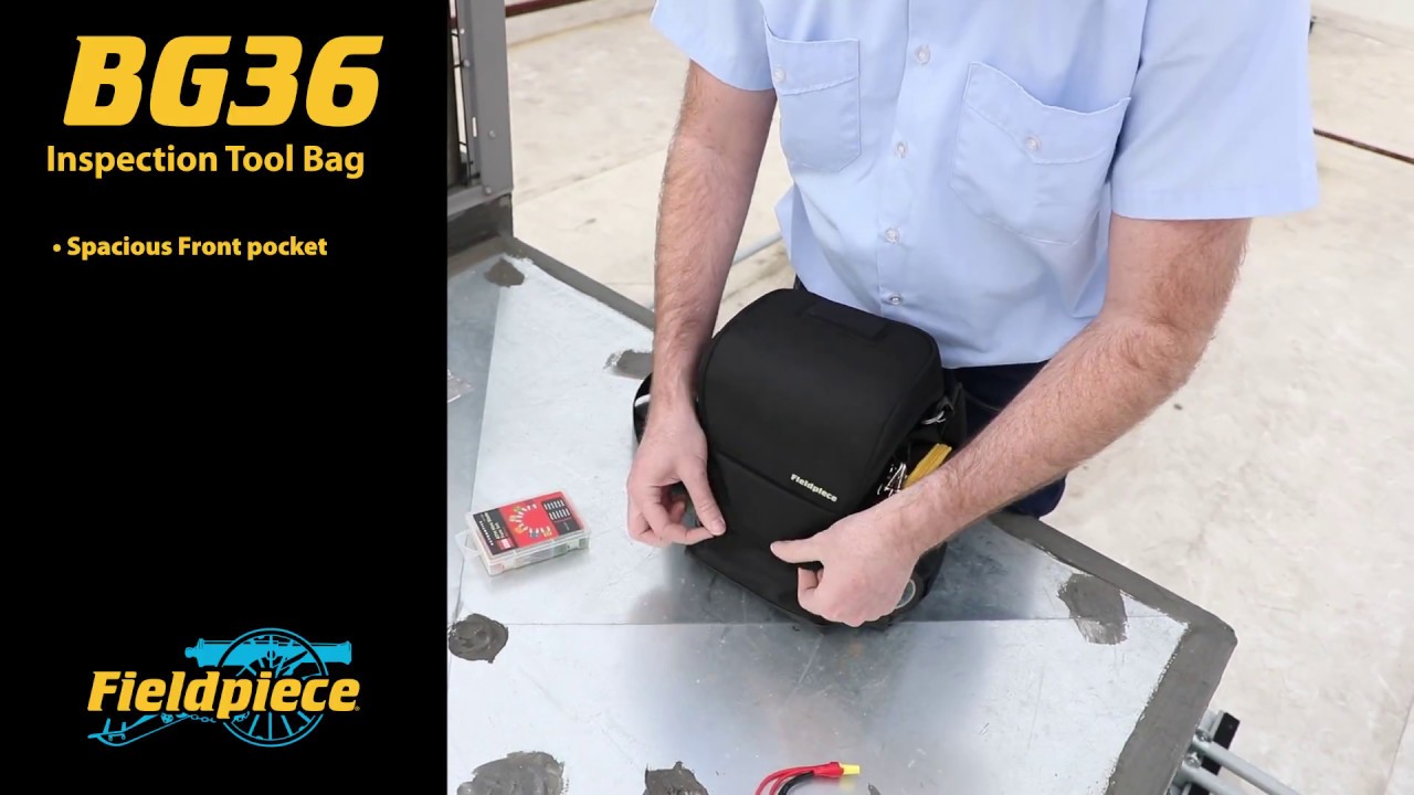 Fieldpiece BG36 HVACR Inspection Tool Bag YouTube