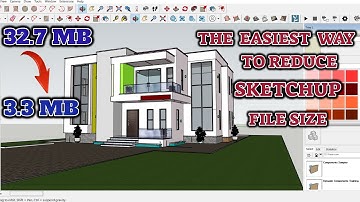 How To Reduce Sketchup File Size |Compress file size in a minute