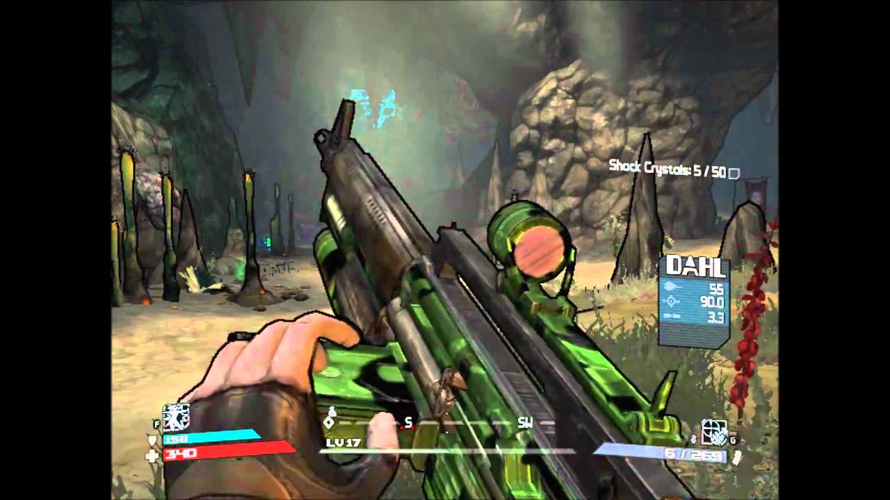 Let's Peek At Borderlands: Part 1/2 Shock Crystal Harvest Side-quest