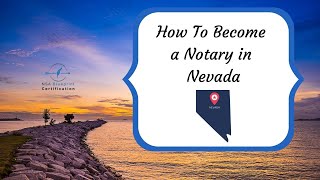 How to Become a Notary in Nevada - NSA Blueprint