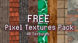 FREE Texture pack Easy Pixel-Art Textures using PixelBlocks Texture Pixel Art Unity Godot
