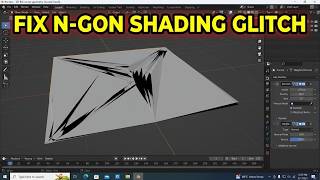 Fix 2D N Gon Remesh Glitch and Bad Shading in Blender