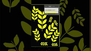Creating a very beautiful leafs pattern in adobe illustrator #illustratortutorial #pattern #shorts