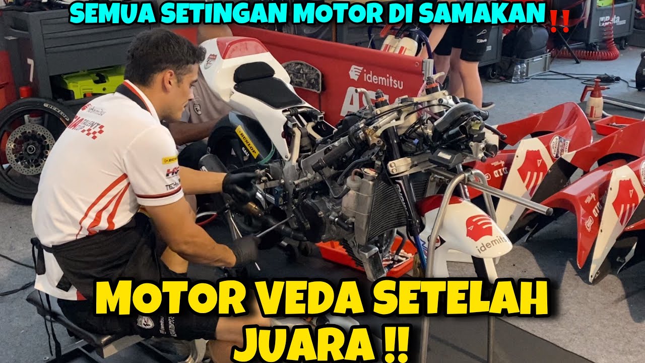 Motor VEDA di BONGKAR‼️ Setelah Juara di Mandalika GP‼️ Asia Talent Cup‼️