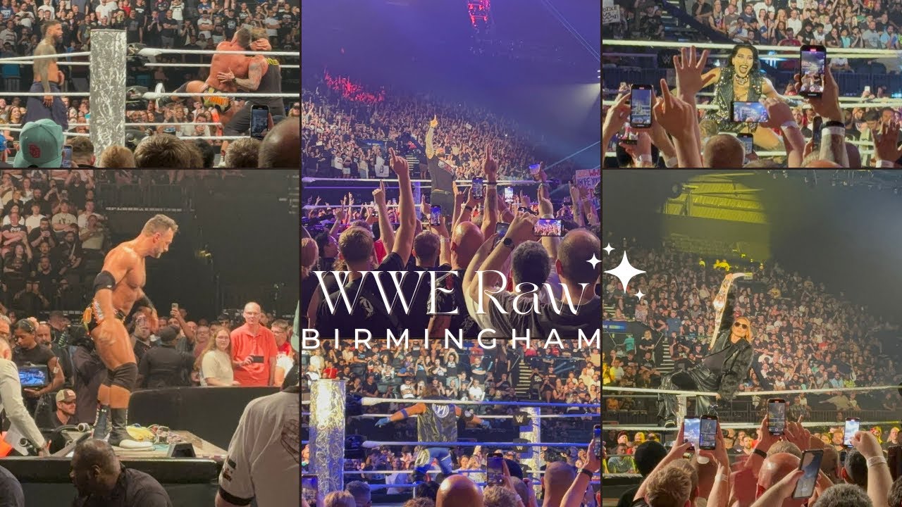 WWE RAW BIRMINGHAM UK RINGSIDE VLOG 25th AUGUST 2025