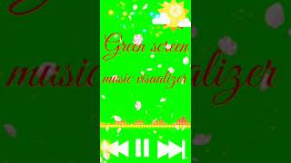 Green screen music visualizer with 🎶