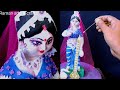 Saraswati idol full decoration || Saraswati murti new design 2024 ( part -2 )