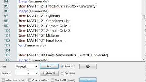 Using Regular Expressions