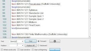 Using Regular Expressions