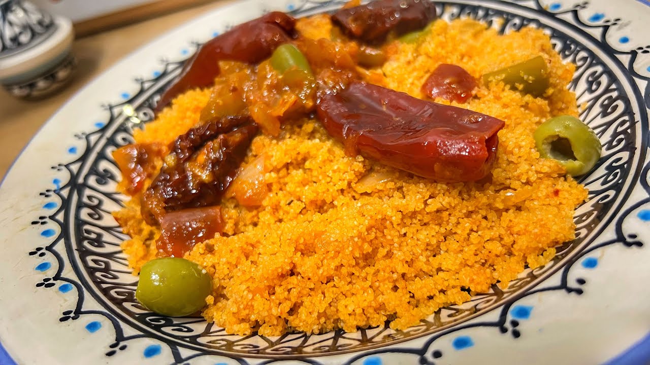 المطبخ التونسي : كسكسي ملهوث وصفة زمنية من قاع الخابية / كسكسي بالبسيبيسة