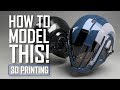 Modeling a Destiny Cosplay Helmet in Blender