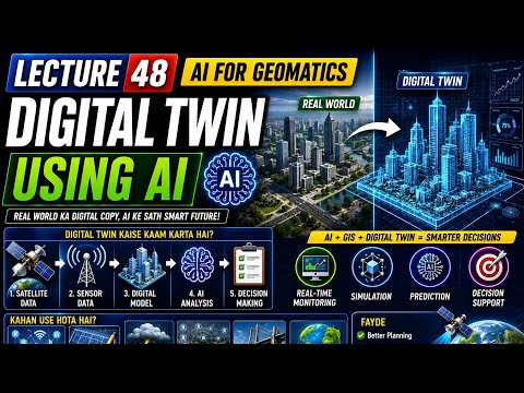 Lecture 48 | Digital Twin Using AI | Geomatics Engineering | Smart Cities | GIS | Remote Sensing 