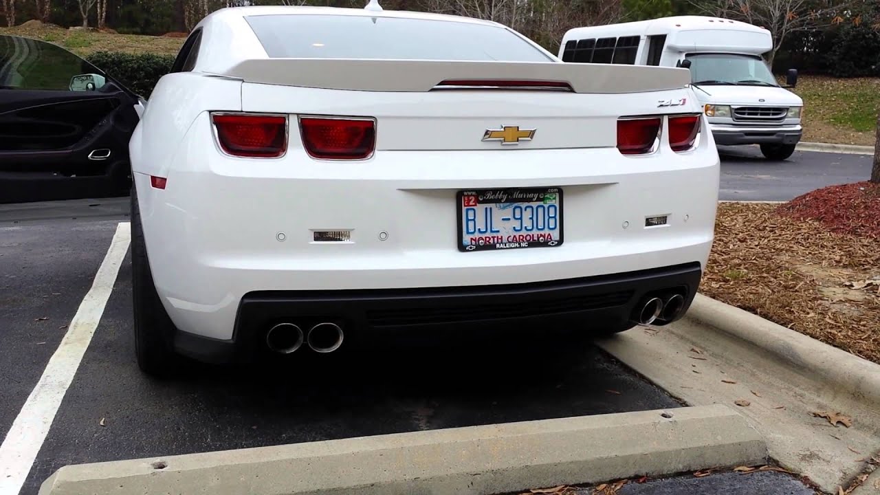 2013 Camaro ZL1 stock exhaust YouTube