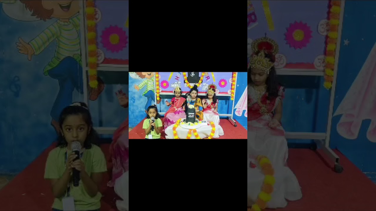 My little stars beautifully explained why we celebrate Maha Shivaratri