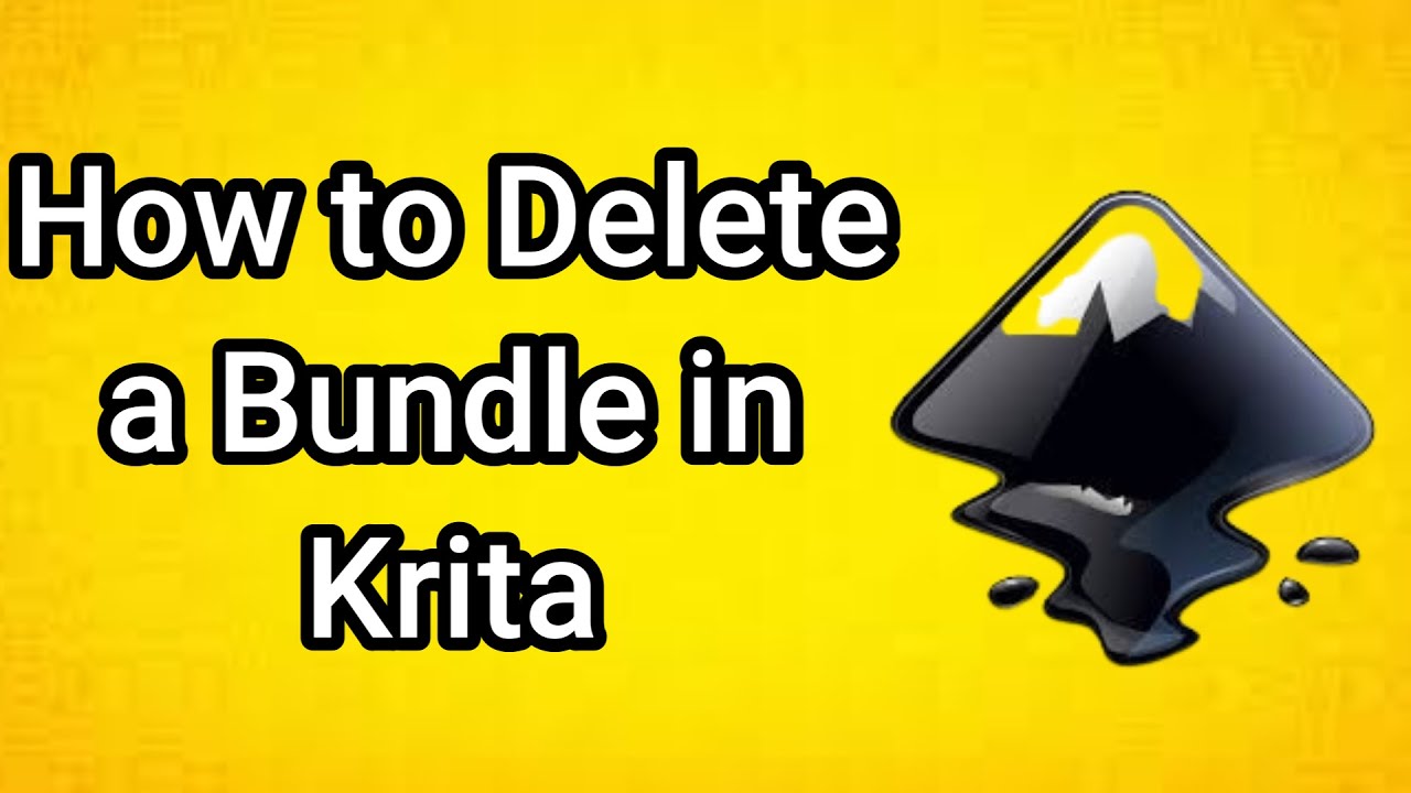 How to Delete a Bundle in Krita