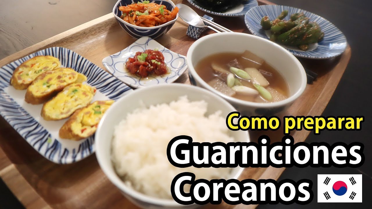 Una mama Coreana como preparar guarniciones coreanas - Recetas de Banchan  Coreana - desayuno coreano - YouTube