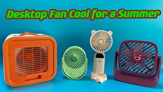Desktop Fan /Mini Fan - Fresh Summer,USB Charging，Strong Wind| Unboxing And Review