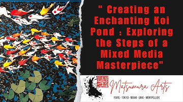 "Creating an Enchanted Koi Pond:Exploring th steps of a Mixed Media Origami Paint Resin Masterpiece"