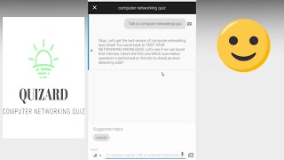 PRESENTING APP FOR GOOGLE ASSISTANT - "COMPUTER NETWORKING QUIZ" BY QUIZARD #appforgoogle screenshot 3