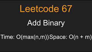 Add Binary - Leetcode 67 - Python