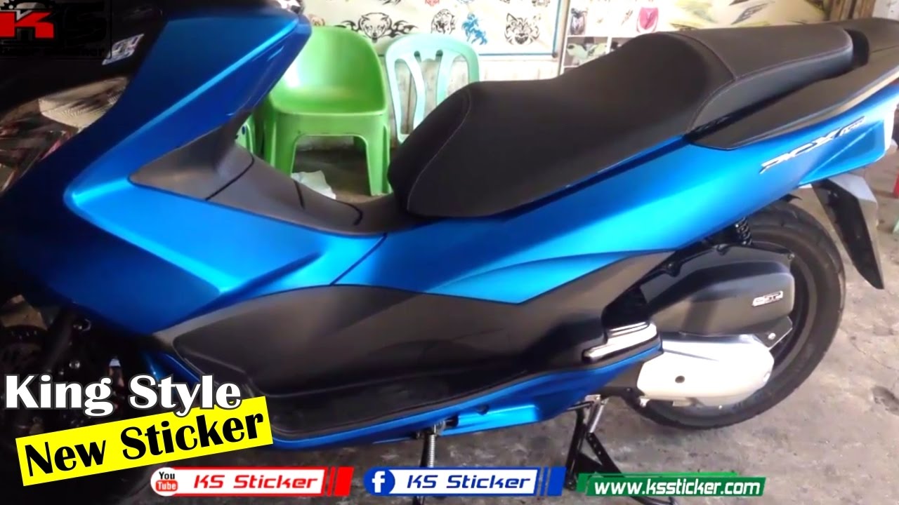 Pcx 150 Honda New Blue Color Original Walkaround Ks Sticker Youtube