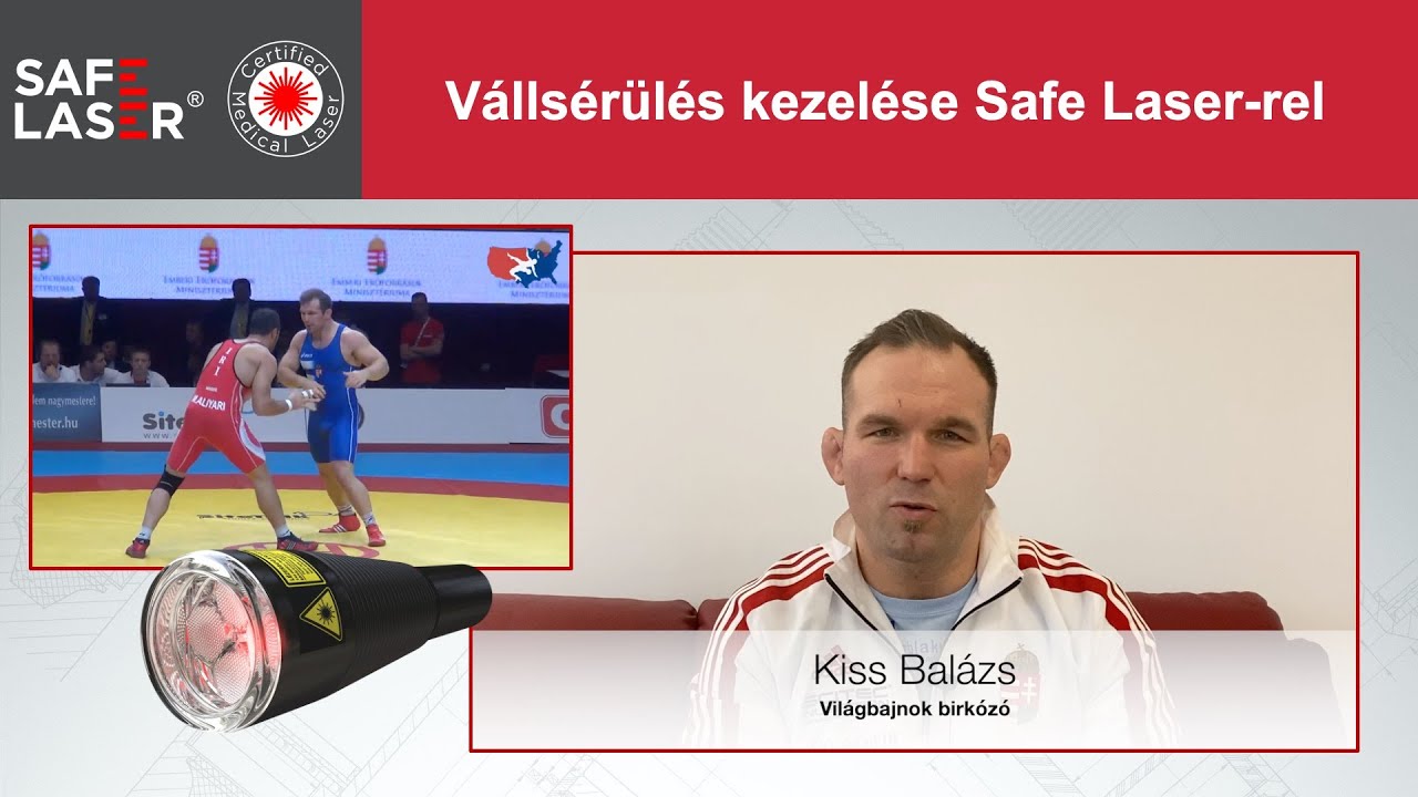 Kiss Balázs világbajnok birkózó - Rotátorköpeny szakadás kezelése SL1800 Infra készülékkel